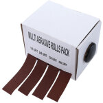 Lot de rouleaux de papier abrasif multi - abrasif, grain 150, 240, 320, 400 avec distributeur, rouleau ...