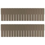 Lot de séparateurs en plastique organiseur modulaire pour tiroirs 130x435mm couleur: marron Lot de séparateurs en plastique organiseur modulaire pour tiroirs 130x435mm couleur: marron