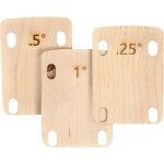 Lot de trois cales de manche en bois pour guitare et basse r�paration de guitare �lectrique et acoustique ...