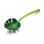 Louche feuille vert jungle spoon accessoires cuisine 30 x 9. 5 x 5 cm