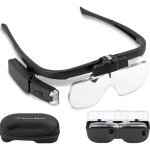 Loupe bandeau, nouv version loupe bandeau led rechargeable loupe casque mains libres charge usb avec ...
