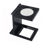 Loupe de bureau pliable en m�tal, compteur de fils, grossissement x10, pour le travail, le bureau, la ...