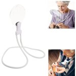 Loupe de cou mains libres flexible r�glable 5x broderie blanche