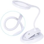 Loupe �clairante loupe avec lumi�re, lampe loupe 5x 10x avec support et pince, lampe loupe de bureau ...