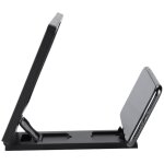 Loupe d'�cran pour t�l�phone portable avec support et haut - parleur int�gr� (noir)