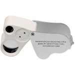Loupe de joaillier illumin�e led loupe � double focale, 60x, 12mm et 30x