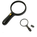 Loupe de lecture à 3 led aoyu 1, 8x 5x avec lentille supplémentaire Loupe de lecture à 3 led aoyu 1, 8x 5x avec lentille supplémentaire
