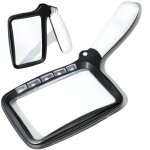 Loupe de lecture lumineuse, 2x grand loupes eclairante avec 5 lumi�res � led portable id�ale pour les ...