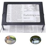 Loupe avec lumi�re led, loupe de lecture, loupe rectangulaire mains libres avec grossissement 3x, 4 lampes ...