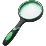 Loupe loupe � main 75 mm en verre v�ritable, miroir grossissant incassable