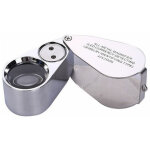 Loupe pliable en m�tal pour bijoux, loupe bijoutier x40, loupe bijoutier, loupe botaniste, loupe 40x, ...