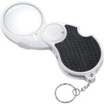 Vurahome - loupe de poche �clair�e 5x - diam�tre 45mm, pliante - pour lecture pi�ces de monnaie / loisirs ...
