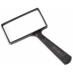 Loupe portable 10x, loupe rectangulaire, lentille en verre r�sistant aux rayures pour les personnes �g�es ...