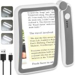 Loupe rechargeable avec �clairage pour la lecture, loupe grand format 4x avec �clairage led, pliable ...
