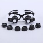 Loupe serre t�te loupe frontale lunettes grossissantes allumage led grossissements de 10x, 15x, 20x et ...
