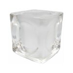 Abat - jour en verre cubo 7x7cm ouverture 3cm mat