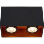 Bido spot plafond - noir - 2xgu10