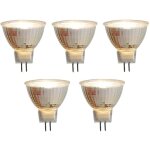 Luedd - lot de 5 ampoule led gu5. 3 mr16 5w 420lm 2700k 12v