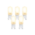 Lot de 5 ampoule led g9 cute pc 2w 200lm 2700k - luedd