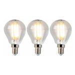 Luedd - lot de 3 ampoule led à filament e14 dimmables p45 5w 470lm 2700k Luedd - lot de 3 ampoule led à filament e14 dimmables p45 5w 470lm 2700k