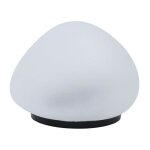 Lampe solaire dcorative galet - lumisky - solenzara - 16 cm - led blanc