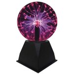 Lumire de boule de plasma, lampe de sphre d'ion de boule sensible sensible au toucher de 5 pouces lumires ...