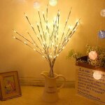 Lumi�res de branche, led brindille de saule branche �clair�e bricolage arbre branches de saule lampe ...
