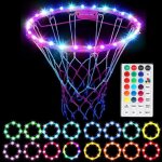 Lumi�re led pour panier de basket avec t�l�commande, 16 couleurs, 4 modes, �tanche, pour entra�nement ...
