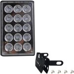 Lumire de remorque led carre tanche feux arrire  led haute luminosit faciles  installer - feux ...