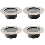 Lumire solaire extrieur, 4 pack 3 led spot lampe solaire jardin, etanche ip65, pelouse lumire decorative ...
