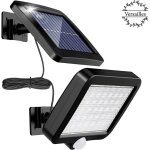 Lumi�re solaire ext�rieure avec d�tecteur de mouvement 56 led, lumi�re solaire de jardin �tanche ip65 ...