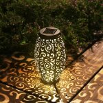 Lumi�re solaire ext�rieure suspendue lanterne solaire jardinage cadeaux jardin poign�e ext�rieure r�tro ...