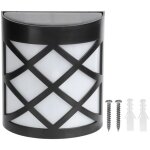 Lumi�re solaire led �tanche avec d�tecteur de mouvement pour mur ext�rieur jardin blanc