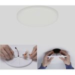 92391 eb panel veluna varifit luminaire  led encastrable led 10 w satin - paulmann