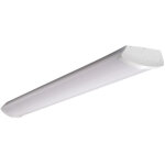 Luminaire led lin�aire - 2x120cm - t8 rempla�able - blanc - acier / ps