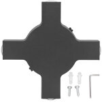 Luminaire murale led 4w 4 perles, design carr� noir d�coratif en aluminium pour couloir, lumi�re rouge ...