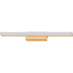 Luminaire orbis mirror d�cor bois, 60 cm, bo�tier en aluminium, 10 w, 950 lm, indice de protection ip44, ...