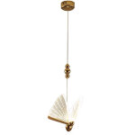 Luminaire suspendu moderne � 1 lumi�re, plafonnier acrylique lustre papillon d�coratif pour escalier ...