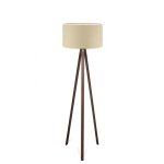 Luminaire tr�pied 140 cm en bois d�cor beige