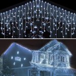 Lumineux ext�rieur 5m 216 led, rideau lumineux int�rieur, rideau lumineux �tanche, cha�ne lumineuse de ...