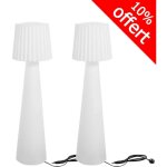 Lot de 2 lampadaires contemporains lady w 110 cm lumisky Lot de 2 lampadaires contemporains lady w 110 cm lumisky