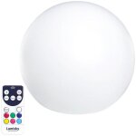 Lumisky - boule lumineuse sans fil flottante led bobby multicolore poly�thyl�ne d30cm
