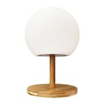 Lumisky - lampe de table - sans fil - pied en bambou extensible - h28cm - led blanc chaud / blanc luny ... Lumisky - lampe de table - sans fil - pied en bambou extensible - h28cm - led blanc chaud / blanc luny ...