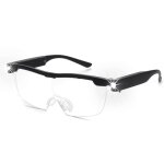 Lunettes loupes 180 % avec lumi�re led rechargeable - lunettes grossissantes puissantes - lunettes mains ...
