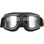 Lunettes de motocross anti - vent et sable, monture noire et verres argent�s, r�glables pour sports extr�mes ...