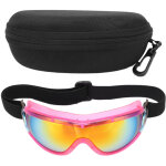 Lunettes de natation anti - �claboussures uv pour enfants avec bo�te de rangement - cadre rose, film ...