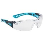 Lunettes de protection bolle rush + , incolore, polycarbonate anti - bu�e, r�sistant aux rayures, protection ...