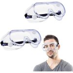Lunettes de s�curit�, 2 paires lunettes de protection transparentes, lunette anti bu�e, lunettes protection ...