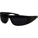 Lunettes de soleil noires � verres ultra fonc�s style motard monture enveloppante zy