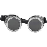 Lunettes steampunk vintage abs � double couche pour accessoire de f�te d�coration argent� r�tro